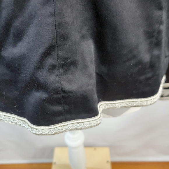 Debbie Shuchat Embroidered Jacket /Blazer Hook closures Size 16 Black 97% Cotton - Picture 7 of 16